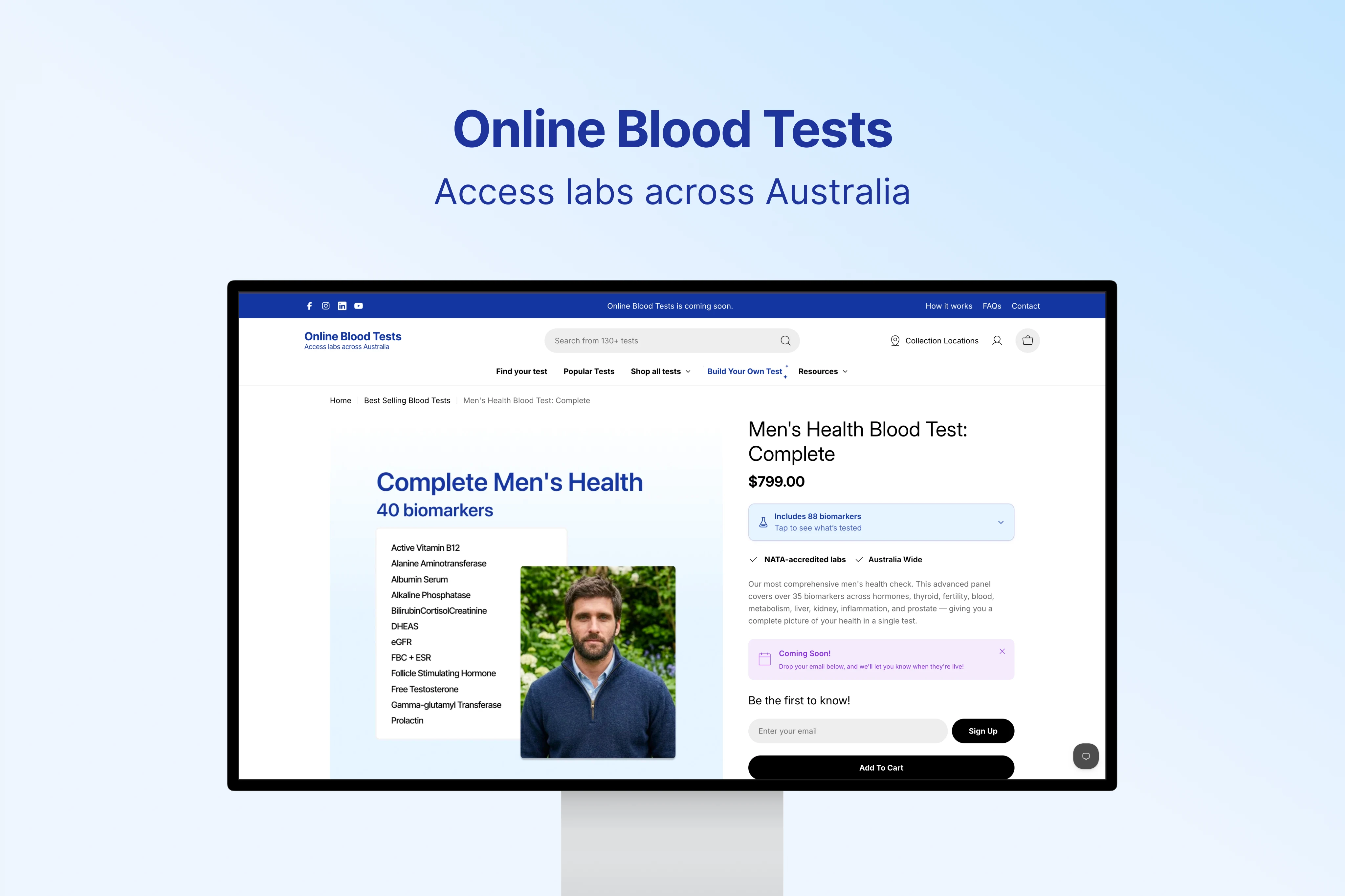 Online Blood Tests product detail